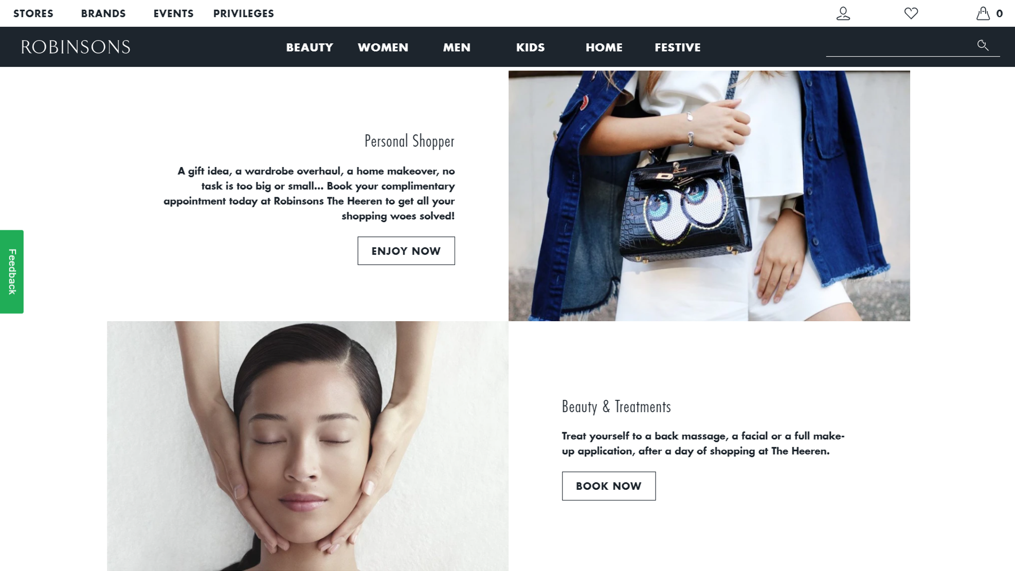 Robinsons SG with Shopify E-commerce Platform | Theme features |
